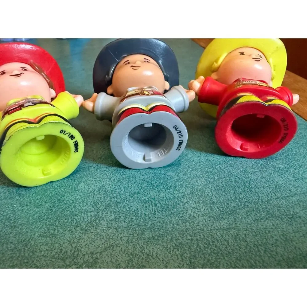 Y2K Kidcore Little People Firefighter Toy Figure Bundle
